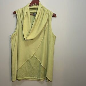 Royce Cowl Neck Sleeveless Top, Green Quantum Apparel Blouse Women’s L